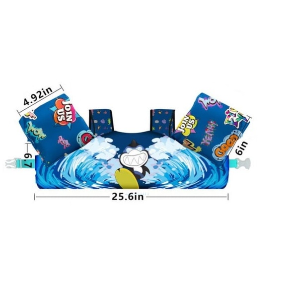 Chriffer Kids Swim Vest Life Jacket for 30-55 Pounds - Picture 2 of 7